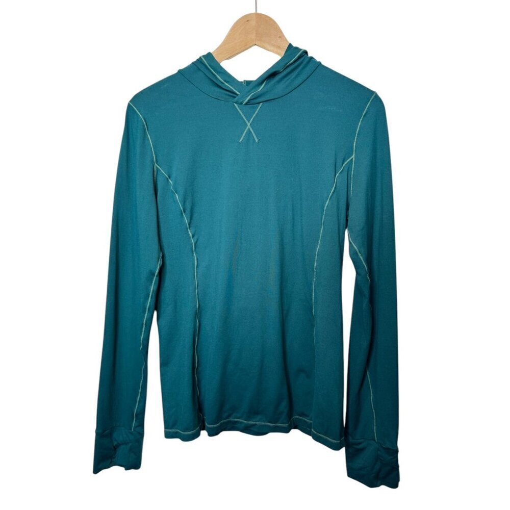 Fabletics Blue Lightweight Hoodie - Size Medium (D46)